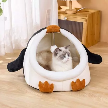 Penguin Cat Bed - Gentlepuppy.com