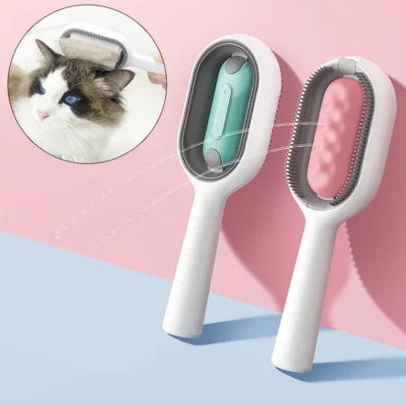 Pet Hair Removal Comb with Water Spray - Gentlepuppy.com